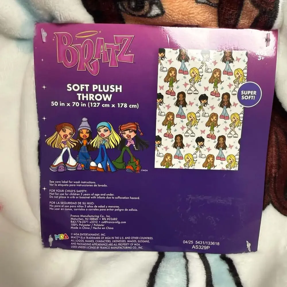 Bratz Soft Plush Throw Blanket